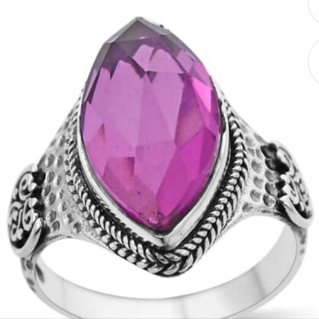 Bohemian Bali Legacy Lilac Quartz Ring Size 5!